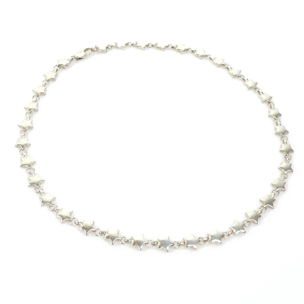 Tiffany Co Puff Star Necklace Sterling Silver